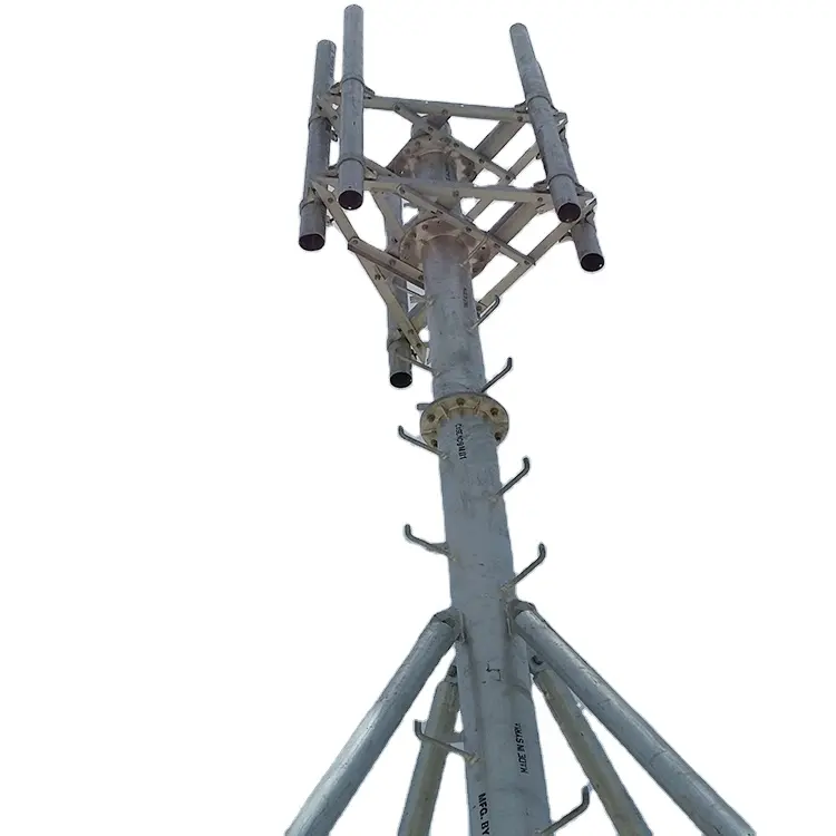 Mobile Communication Cell Phone Gsm High Telecommunication Monopole Steel Antenna Tower