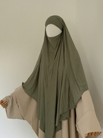 Khimar de prière en jersey de bambou Timett 2026, coupe classique, en tissu jersey doux et respirant pour femmes musulmanes