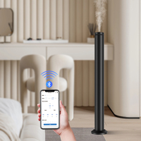 Diffuseur d'arômes commercial portable AeroScent en métal sur pied, à batterie, écologique, capacité 500 ml, contrôlé par application, garantie 1 an