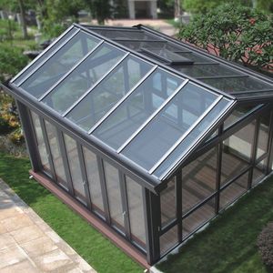 Winter Garden Sunroom libère le <span class=keywords><strong>toit</strong></span> en triangle Sunroom Glass House Abordable Outdoor House Sunroom - Product Image 3