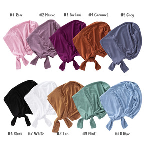 Usine Solide Islamique Sous-Écharpe Hijab Casquette Modal Intérieur Hijab Réglable Sous-Caps Turban <span class=keywords><strong>Bonnet</strong></span> Casquette Musulmane Femmes - Product Image 6