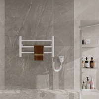Sèche-serviettes électrique portable sur pied, chauffe-serviettes pour salle de bain et hôtel, radiateur de séchage