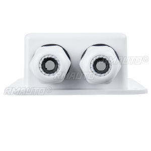 Caja de Conexiones ABS con Doble Entrada de Cable, Caja de Entrada de Cable Doble para Autocaravana, Blanca, con Doble Orificio, Accesorios para RV, Yate y Automóvil - Product Image 3