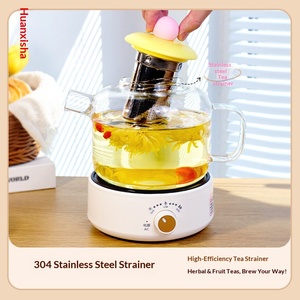 High-Capacity High-Temperature Resistant Glass Teapot Modern Simple Design Brewing Fruit <strong>Tea</strong> <strong>Party</strong> <strong>Set</strong> Made of High Borosilicate - Product Image 4