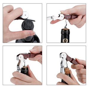 <span class=keywords><strong>Tire</strong></span>-<span class=keywords><strong>bouchon</strong></span> à double charnière couleur personnalisée, ouvre-bouteille, couteau de bar en forme d'hippocampe <span class=keywords><strong>avec</strong></span> lame courte pour sommelier, serveur, barman - Product Image 3