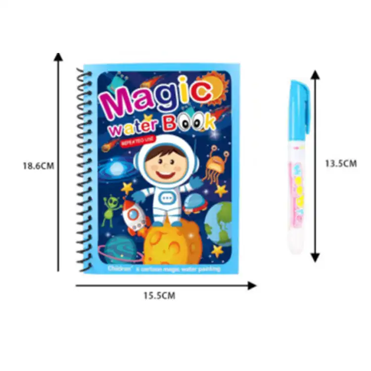 Großhandel Fabrik preis Hot Selling Custom Kinder Magic Doodle Book Wieder verwendbares Aquarell buch