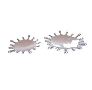 Vantage Assiette de service à riz en aluminium de luxe moderne et unique Assiette de service pour le désherbage et les fêtes à domicile - Product Image 1