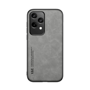 Funda de teléfono de cuero de lujo delgada, funda con sensación de piel de bebé con soporte magnético para coche para Huawei Honor 200 Lite - Product Image 1