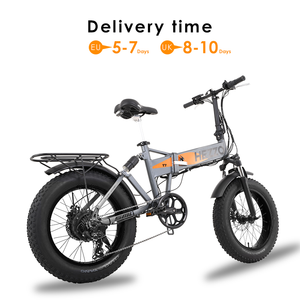 Bicicleta Elétrica Dobrável HEZZO T7 750W 48V em Liga de Alumínio com Bateria de Lítio de 15Ah e Suspensão Completa, Pneus Grossos de 20 Polegadas - Product Image 3
