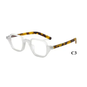 Acetate New Arrival Acetate Optical Frames Glasses Optical Unisex Oem Service Square Eyewear Eyeglasses Frames