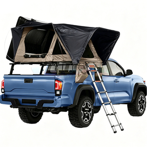 4x4 Foldable Roof Tent Portable <b>Car</b> Roof Top Tent Waterproof Oxford Fabric Aluminum Poles Hard Shell Rooftop Tent For 2-4 People - Product Image 5