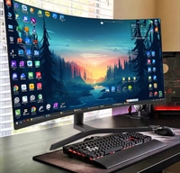 Moniteur incurvé prix de gros 34 pouces anti-lumière bleue 165Hz écran d'ordinateur moniteur PC 4K moniteurs de jeu