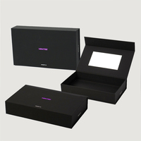 Benutzer definiertes Logo Grau Große starre Pappe Magnetische Papier box Recycelbare Kleidung Geschenk verpackung Box