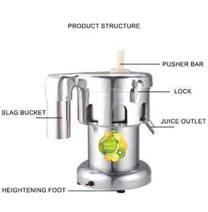 เครื่องคั้นน้ำผลไม้แบบสแตนเลส220V 750W 304ที่ใช้ในครัวเรือนคั้นน้ำได้ดีสำหรับแอปเปิ้ลส้มแครอทส่งตรงจากโรงงาน - Product Image 2