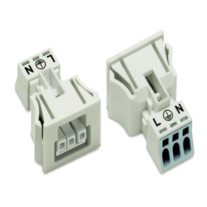 ปลั๊กเสียบแบบสแนปอิน Plc 890-723, 3 ขั้ว, รหัส A, สีขาว 50 ชิ้น (ใหม่) สำหรับสินค้ารับประกัน - Product Image 1