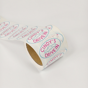 Etiquetas de vinilo blanco impermeables en rollo, impresión a todo color, autoadhesivas para empaques de cajas de postres - Product Image 2