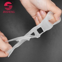 Séparateurs d'orteils confortables JINSHENG TS15 unisexe en silicone pour orteils superposés, relaxation et correction des orteils, protection pour chaussures (lot de quatre)