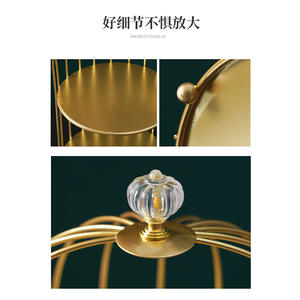 Estante de cosméticos de baño para productos para el cuidado de la piel, estante de almacenamiento de jaula de inodoro de hierro forjado con grabado de acabado de Perfume de Metal - Product Image 4