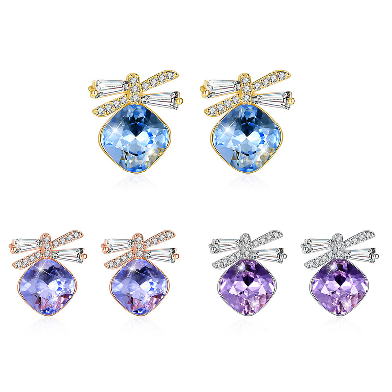 Wholesale Custom Heart Shape Blue Austrian
