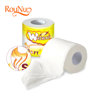 China de fábrica barato stock lote de <span class=keywords><strong>2</strong></span> capas de papel higiénico impreso personalizado - Product Image 3