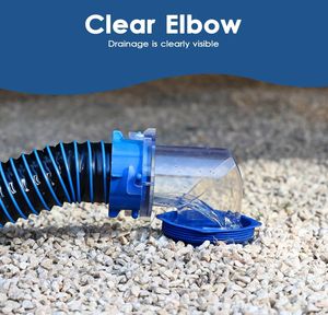 Kit d'extension de tuyau d'égout RV 10FT avec raccord pivotant tuyau d'égout de <span class=keywords><strong>camping</strong></span>-car pour caravanes remorques parcs de <span class=keywords><strong>camping</strong></span>, terrain de <span class=keywords><strong>camping</strong></span> - Product Image 6