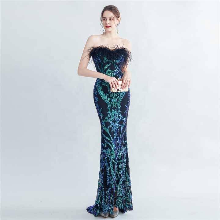China Wholesale High Quality Dress Manufacturers High Quality Evening Dress Ladies Gown Wear Dresses
