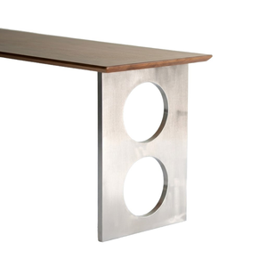 Pieds <span class=keywords><strong>de</strong></span> table en acier inoxydable à découpe circulaire robustes, installation facile, design créatif, base <span class=keywords><strong>de</strong></span> table à manger pour hôtels et restaurants - Product Image 5