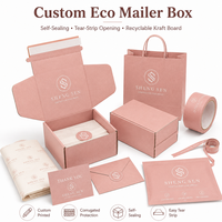 Kotak Kemasan Pink Custom dengan Logo Warna, Kotak Misteri, Bahan Ramah Lingkungan, Kotak Pengiriman, Desain Kreatif, Kotak Hadiah dengan Logo