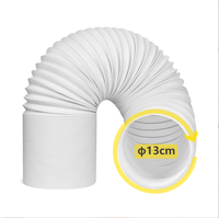 Tuyau de climatiseur Tuyau d'échappement de climatisation portable avec sens inverse des aiguilles d'une montre Convient aux climatiseurs mobiles de 5 "/13cm de diamètre