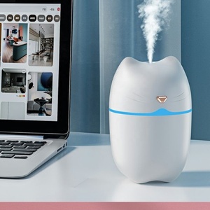 <strong>Mini</strong> Cat Shape Air Humidifier Aroma Essential <strong>Oil</strong> <strong>Diffuser</strong> USB Mist Maker Aromatherapy Humidifiers for Home Office 220ML - Product Image 4