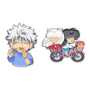 2デザインアニメ犬夜叉犬夜叉 & カゴメひぐらしブローチピン漫画かわいいキャラクターアニメ合金エナメルピンブローチ女性 - Product Image 5