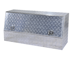 Boîte de pick-up en aluminium personnalisée camion de voyage 24 pouces boîte à outils à plat sous la remorque stockage d'outils de nez en V de langue - Product Image 2