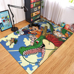 Dessin animé anime Dragon Ball salon tapis maison chambre créatif plein lit bord tapis salle de jeu décoratif tapis de sol - Product Image 3