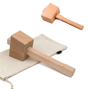 Bar Gereedschap Ice Mallet En Lewis Tassen Voor Ijs Verpletterende-Houten Hamer En Canvas Tas