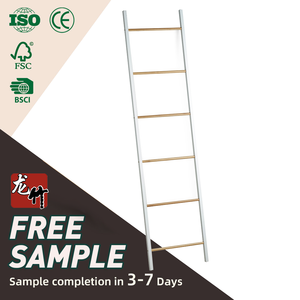 <span class=keywords><strong>Escalera</strong></span> Moderna <span class=keywords><strong>de</strong></span> Bambú para Baño y Sala <span class=keywords><strong>de</strong></span> Estar - Toallero Decorativo <span class=keywords><strong>de</strong></span> 6 Niveles - Estante <span class=keywords><strong>de</strong></span> Almacenamiento <span class=keywords><strong>de</strong></span> <span class=keywords><strong>Madera</strong></span> para Apoyar en la Pared - Product Image 1