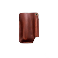 Porte-clés miniature en cuir véritable pour voiture avec pochette à outils, gravure durable imprimée pour étui à clés de voiture