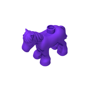 GoBricks GDS-D293บล็อกตัวต่อขนาดใหญ่ชิ้นส่วนสำหรับสัตว์, ลูกม้า/ลูกม้า/ม้า - Product Image 3