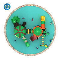 Grande toboggan en plastique au design unique, jeux pour enfants de parc d'attractions et équipements de jeux d'extérieur