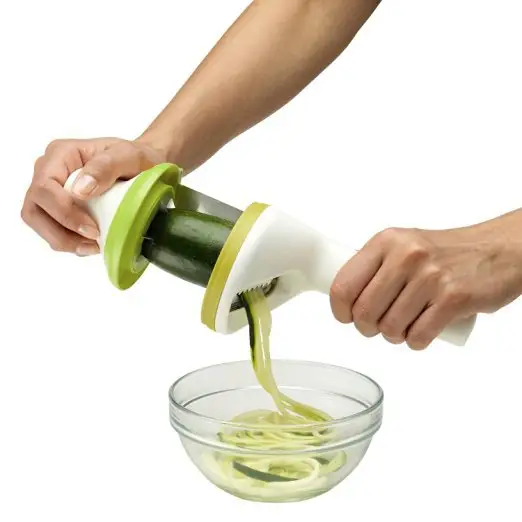 Neuankömmling Salat hersteller 4 In 1 Twist Handheld Handbuch Gemüse Obst Spiral Slicer Gemüse Spiral izer