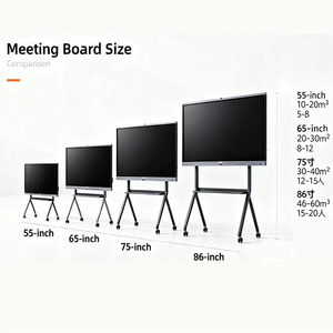 55/65/75/86/98/110 Inch 4K LCD Interactive Whiteboard Pen/Finger Touch 120Hz Refresh Rate Anti-Glare Glass for Schools Education - Product Image 2