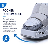Botte de marche gonflable en gros, botte de marche à coque rigide pour la cheville avec sangles réglables pour la thérapie de réadaptation