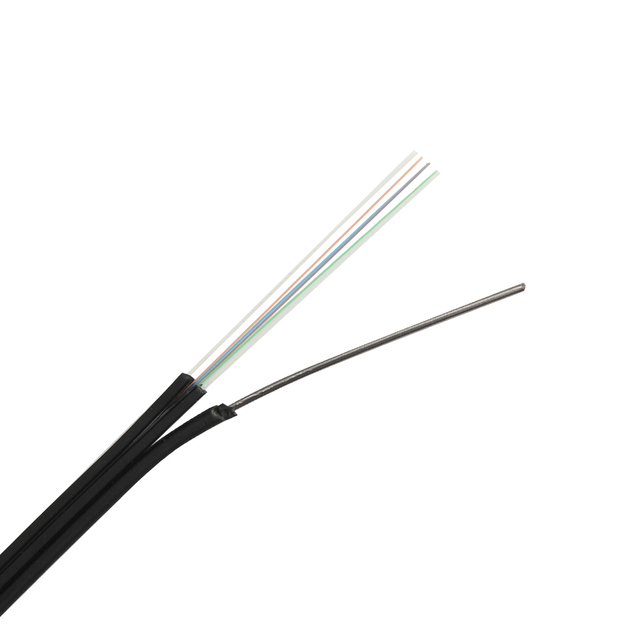 1 CORE OUTDOOR OPTICAL DROP CABLE/FTTH CABLE/DROP FIBER CABLE WITH ZINC-COATED STEEL WIRE
