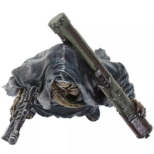 รูปปั้นเรซิ่นเทพเจ้าแห่งความตายสำหรับฮาโลวีน พร้อมปืนกล รูปปั้นโครงกระดูกฮาโลวีน - Product Image 5