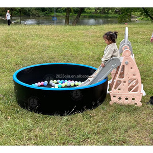 Gran oferta, parque infantil para interiores y exteriores, equipo de juego suave comercial, pozo de bolas redondo gigante con tobogán para juegos de niños - Product Image 2