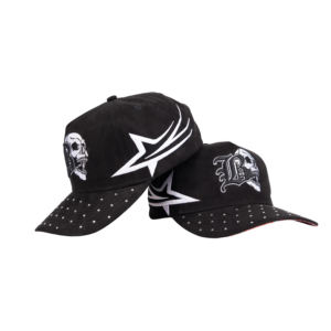 Casquette de baseball en daim Tcap Chine avec broderie personnalisée et logo brillant - Product Image 5