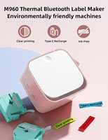 Phomemo M960 Mini étiqueteuse imprimante thermique portable pour bureau d'école à domicile organisée
