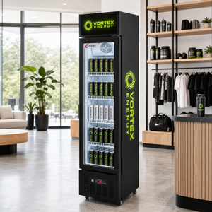 <span class=keywords><strong>Vitrine</strong></span> réfrigérée pour boissons, pour magasin de proximité, porte vitrée simple, refroidisseur de boissons - Product Image 5
