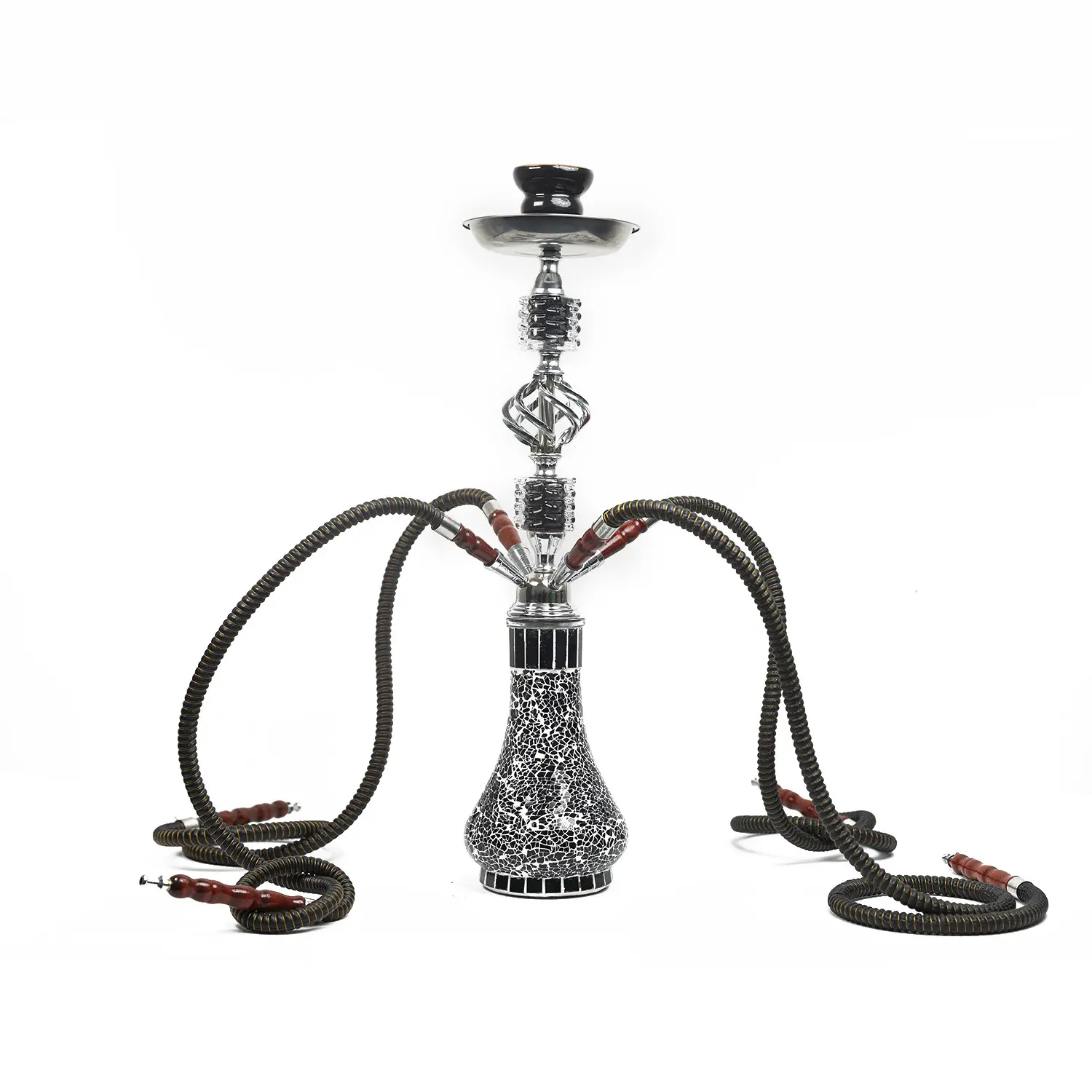 Top Qualität 2 3 4 Schläuche Malerei Glas Shisha Nar guile Completo Shisha Rohr Chicha Cachimba Pipa Acryl Handwerk Dekoration