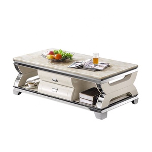 PURUO tavolino da salotto personalizzato in <span class=keywords><strong>bianco</strong></span> <span class=keywords><strong>e</strong></span> <span class=keywords><strong>nero</strong></span> in acciaio inossidabile - Product Image 1