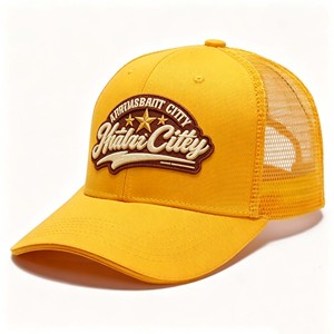 หมวกแก๊ปตาข่ายปักลาย 3 มิติ แบบ 5-6 ชิ้น พร้อมโลโก้ PVC ปัก  ขายส่งหมวก Trucker - Product Image 3